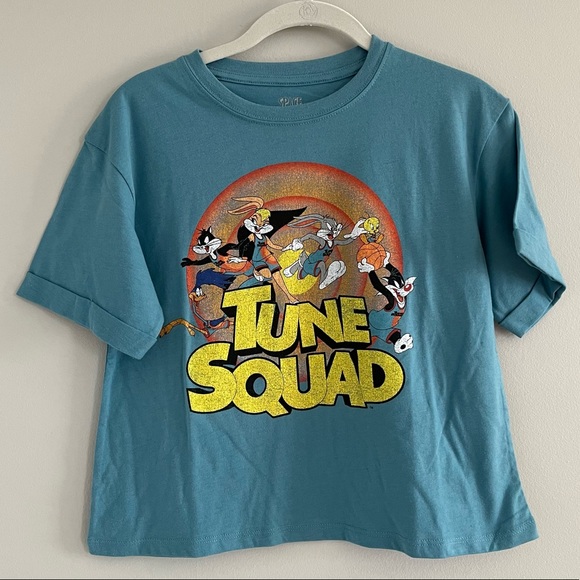 Space Jam A New Legacy Women’s XS Tune Squad Graphic Tee Crop Top - Picture 1 of 3